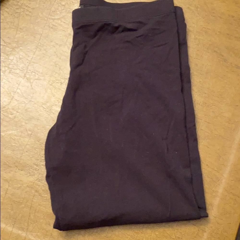 Casual cute plain black leggings